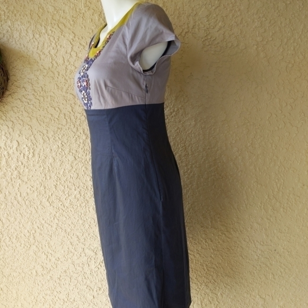 Boden Carmen beaded color blocking sheath dress - Picture 6 of 6
